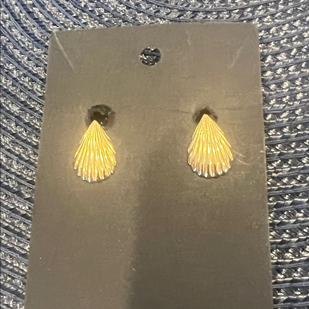 Gold Shell Earrings